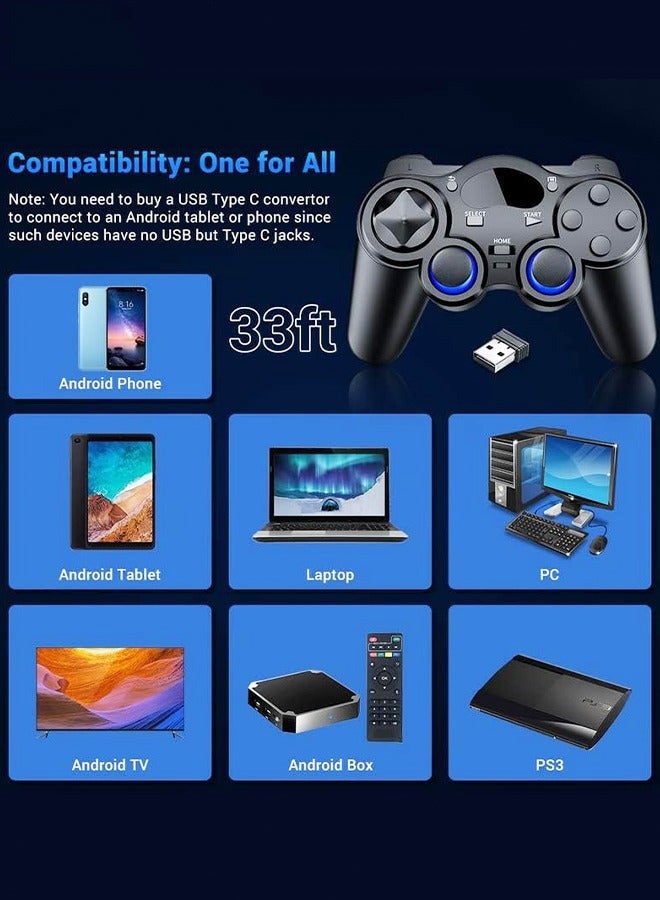 Bukela Wireless PC Controller, Wireless USB Controller /Android/PC/Desktop/Laptop, PC Game Controller for PC for Steam Controller for PC, Black - Image 4